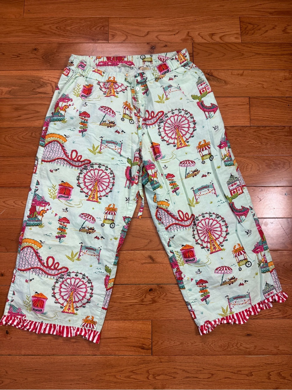 Printfresh ‘Seaside Rides’ Cropped Pajama Pants
